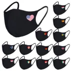 Модная тканевая защитная маска с флажками для взрослых, хлопковая повязка на уши, дышащие маски