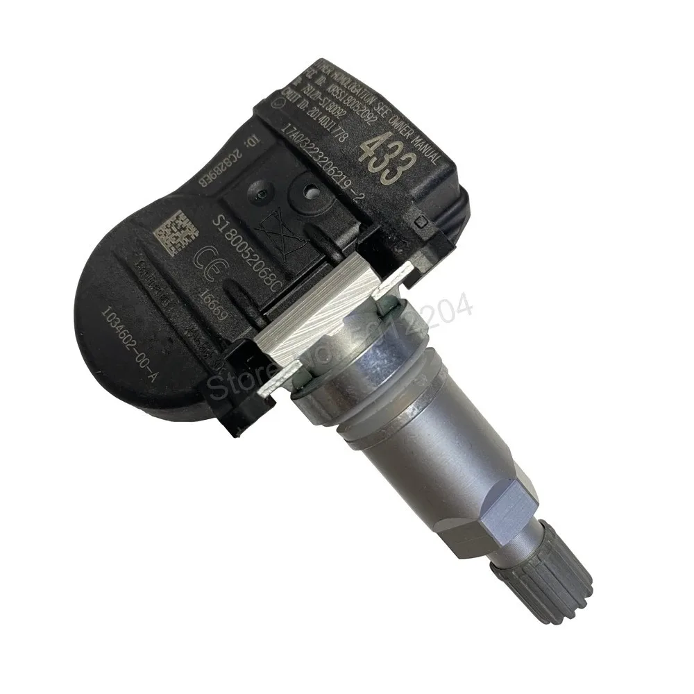 Датчик давления в шинах Tesla, 1 шт., 433 МГц, для модели S, Model X, Model 3, 2016-201, S180052068, 103460200A, S180052068C, 1034602-00-A