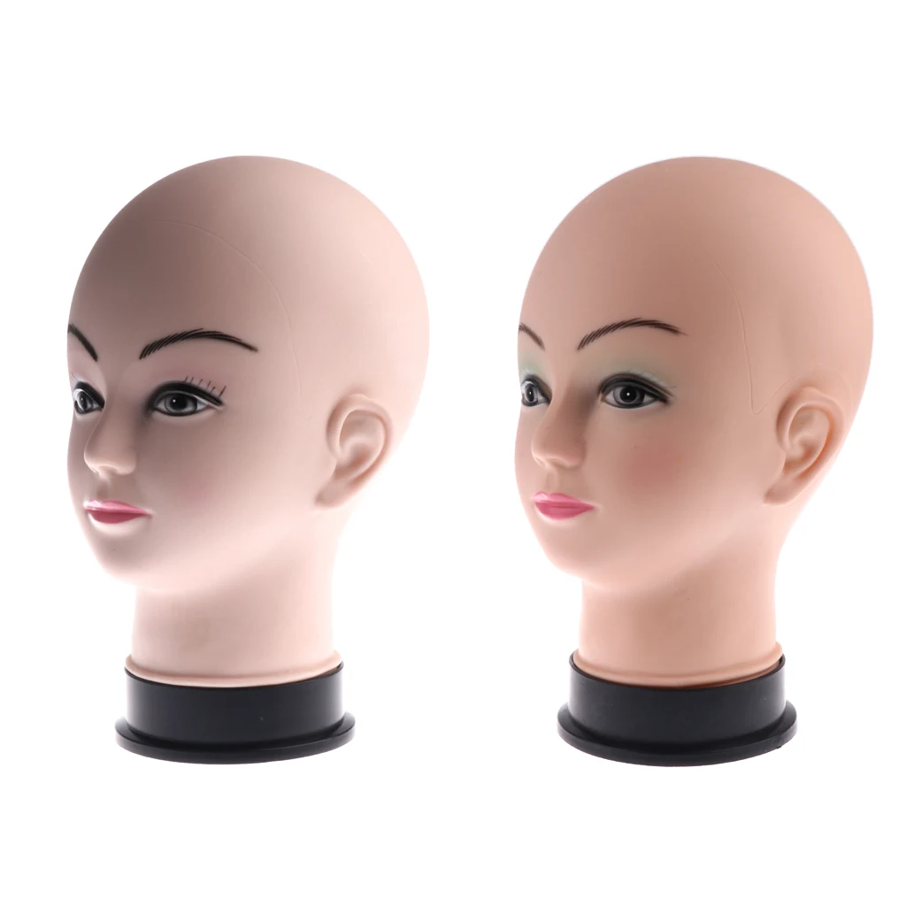 Голова-манекен Женская лысая профессиональная косметология для париков очков