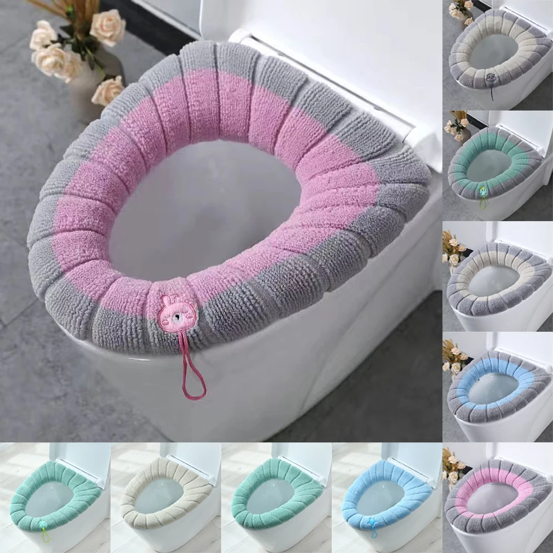 

Warm Soft Washable Toilet Seat Cover Mat for Home Decor Closestool Mat Seat Case Toilet Lid Cover Accessories Toilet Seats Part