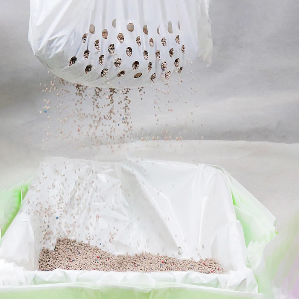 Мешок для кошачьего туалета вместительный кошачий наполнитель на шнурке чистки