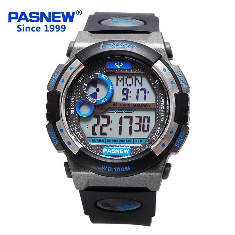 

Многофункциональные электронные часы Baishengniu, светящиеся армейские часы для мужчин, водонепроницаемые, большие, спортивные часы с циферблат...