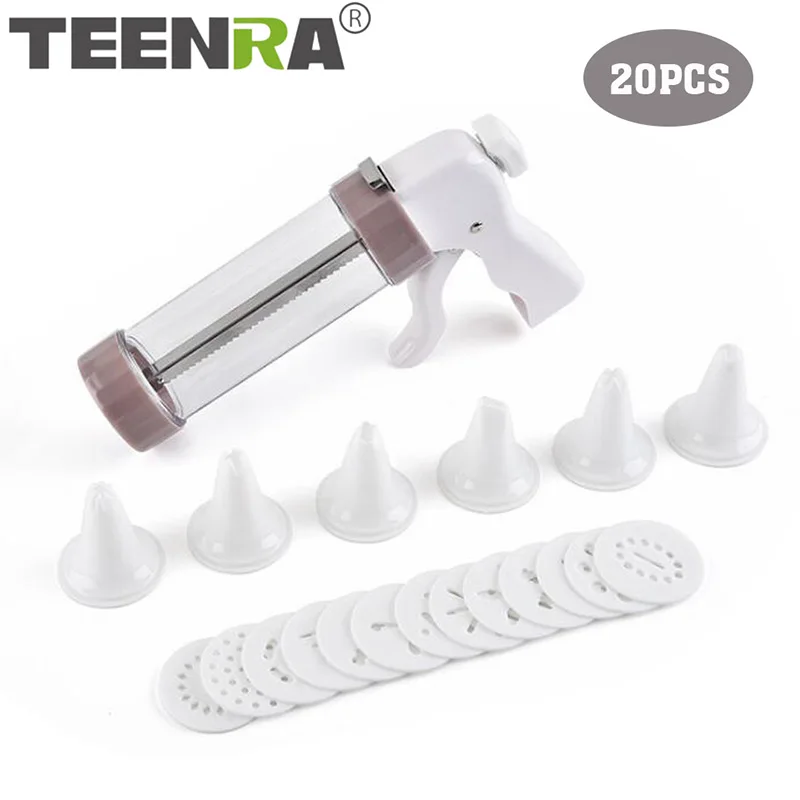 TEENRA 20 шт./компл. печенья Пресс делая пистолет для выпечки торта форма
