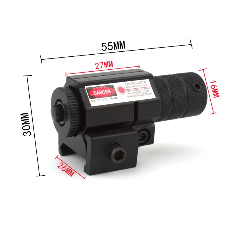 11mm 20mmRed Dot Laser Scope Powerful Mini Airsoft Rifle Mipicatinny Mounting Kit for Gun Pistol Shooting Hunting - купить по