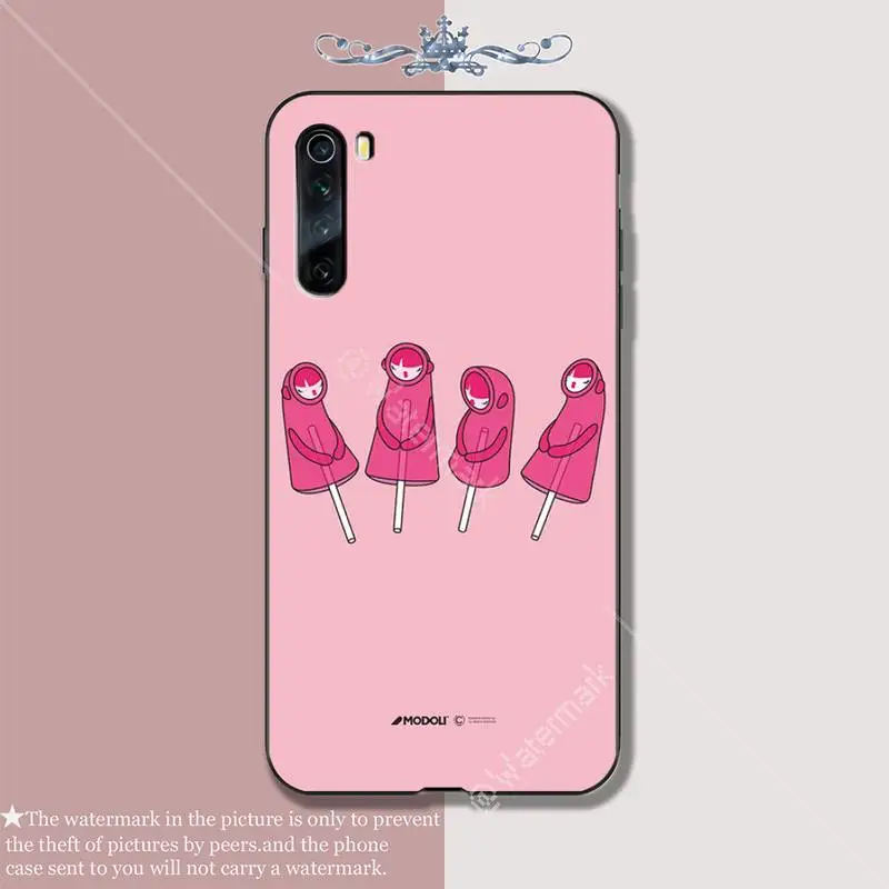 Простой Роскошный чехол для телефона ярких цветов Modoli Girl Xiaomi Redmi 7 7A 8 Note 9 8t Pro