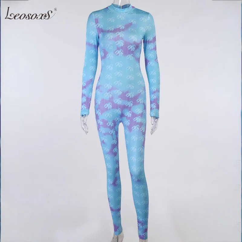 Женский спортивный комбинезон для фитнеса контрастный с высокой талией и