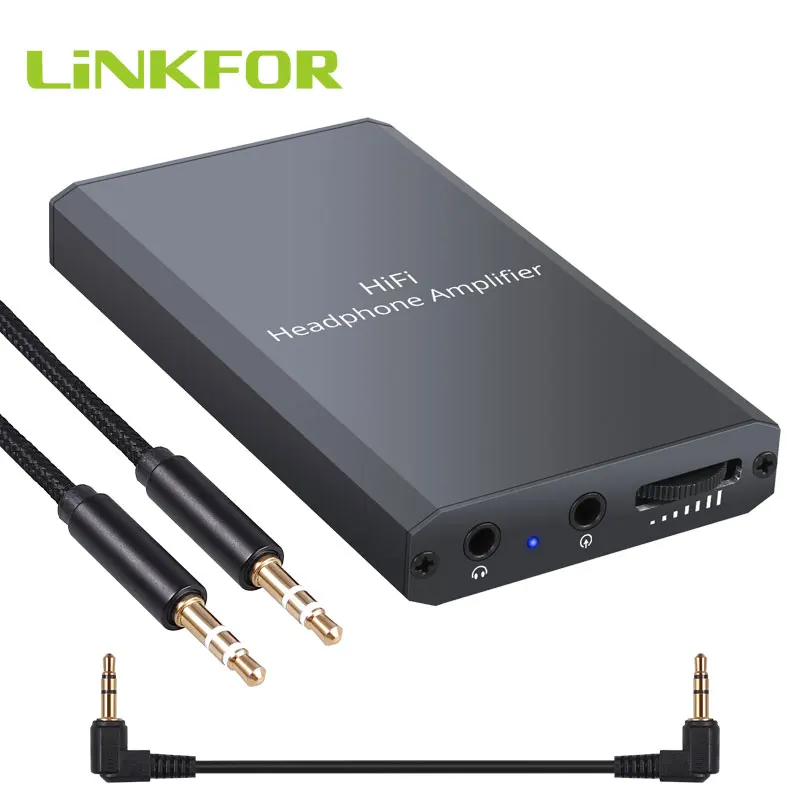 LiNKFOR HiFi усилитель для наушников 16-300 3 5 мм AUX портативный MP3 плееров iPods ноутбуки