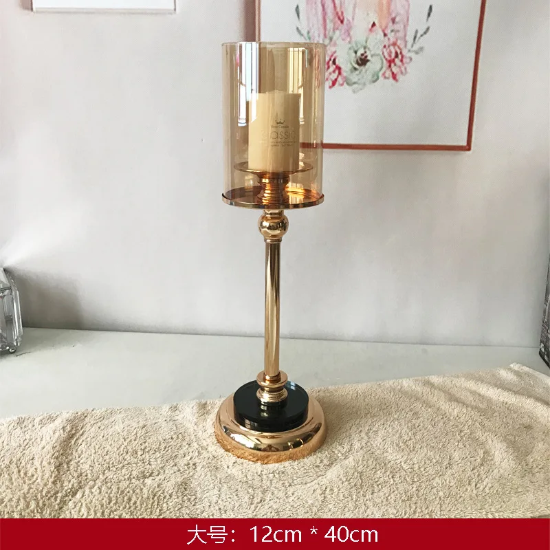 

Nordic Luxury Candle Holder Romantic Creative Modern Golden Candle Holders Simple Vintage Decor Kaarsenhouder Home Decor BN50CH