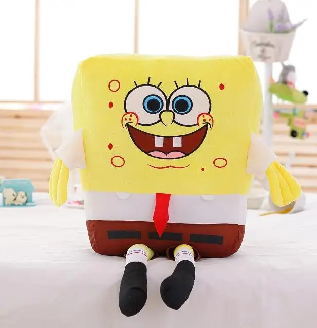 spongebob 40-100 см гигантская милая детская игрушка Губка Боб Патрик звезда Плюшевые игрушки мультфильм мягкие животные Подушка Аниме кукла для детей подарок на день рождения - Цвет: spongebob
