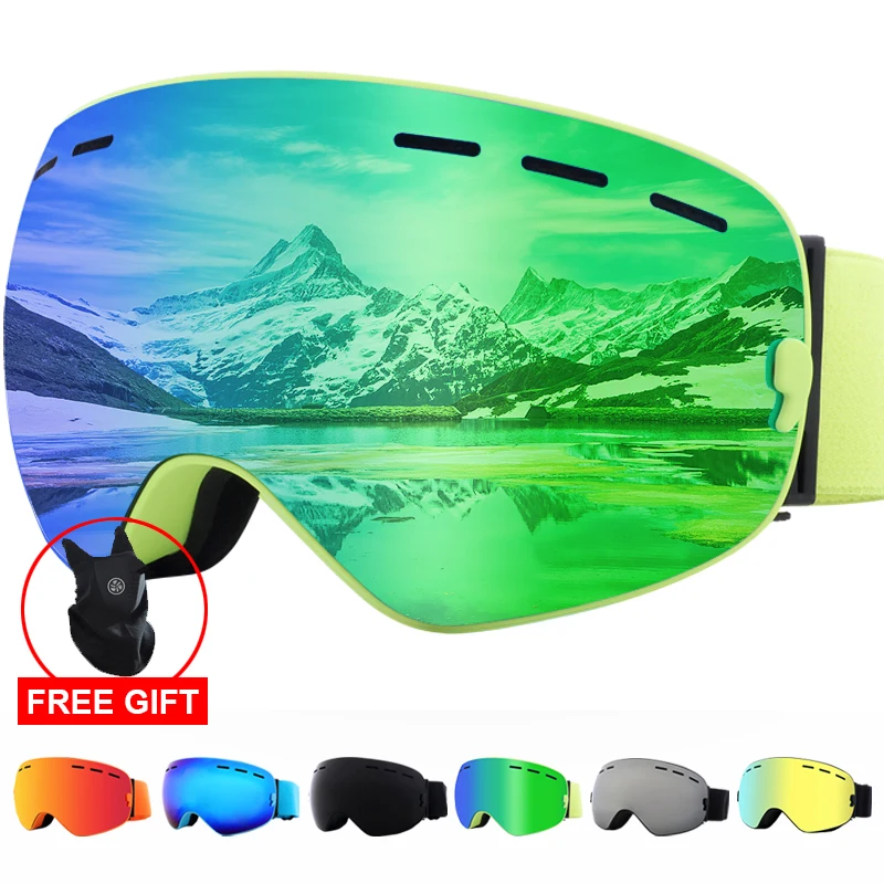 

PHMAX Ski Goggles Winter Snowmobile Glasses Ski Mask Goggles Snowboarding Mask Men Women Winter Outdoor Snow Sunglasses
