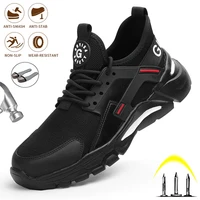 security lightweight breathable construction industrial for men safety shoes outdoor indestructible anti puncture work shoes