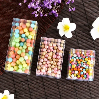 Прозрачный ПВХ квадратная коробка Форма подарки прозрачные подарочная упаковка