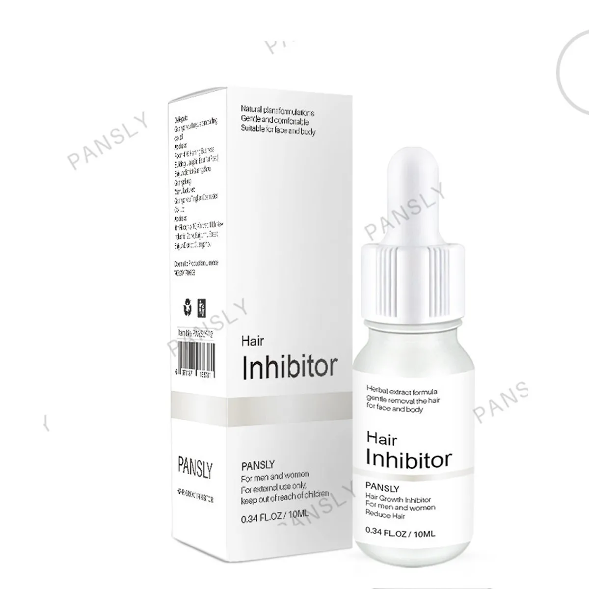 100% Pansly удаление ингибитора волос сыворотка масло спрей борода бикини интимный