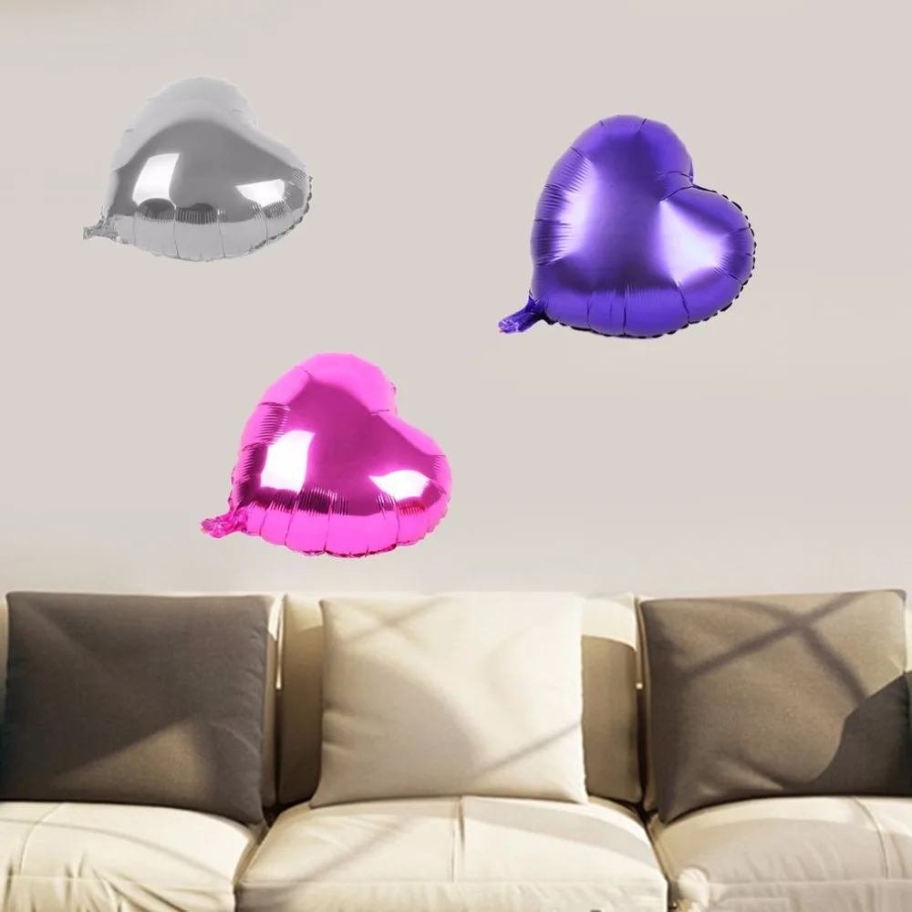 10 дюймов фольгированные воздушные шары в форме сердца майларовые на открытом