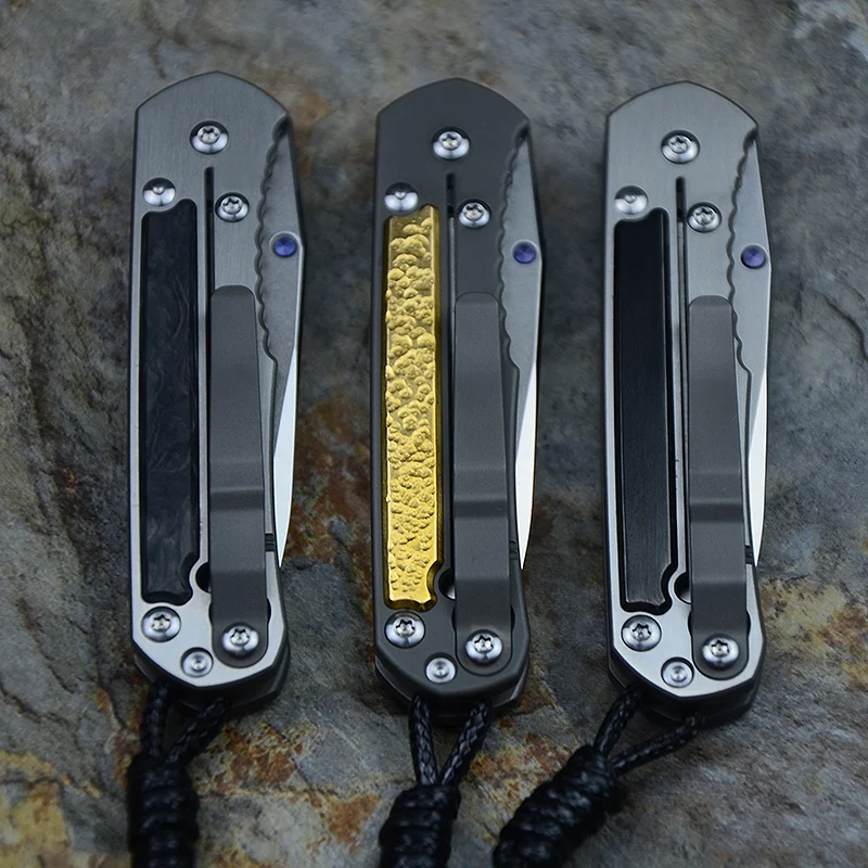 Складные ножи Kevin John mini 21 Sebenza лезвие M390 титановая ручка карманные для выживания