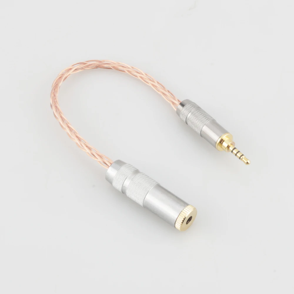 

Audiocrast HIFI 7N Single Crystal Copper 2.5mm TRRS Balanced Male to 3.5mm Stereo Female Earphone Audio Adapter Cable