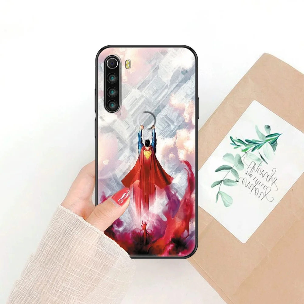 

Super Hero Supermans Phone case For Xiaomi Redmi Note 7 7A 8 8T 9 9A 9S 10 K30 Pro Ultra black trend hoesjes 3D back soft shell