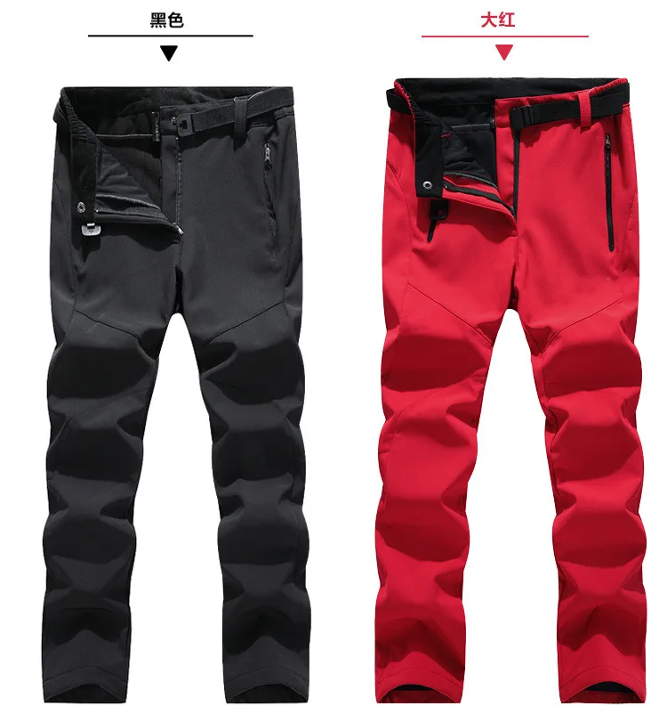 

Trousers Waterproof Breathable Quick-Dry Soft Case Fleece Plus-size Climbing Pants