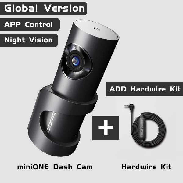 Add IPS Kits Глобальная версия Xiaomi DDPai MiniONE DaSh camera sony IMX307 HD DVR рекордер ночного видения Android g-сенсор ночная версия - Название цвета: Add IPS Kits