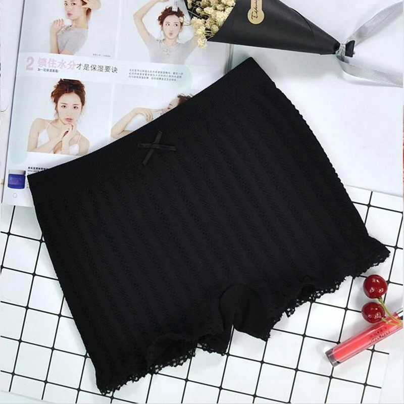 Ladies Lace-proof Twist Safety Pants Comfortable High-Stretch Leggings Shorts | Женская одежда