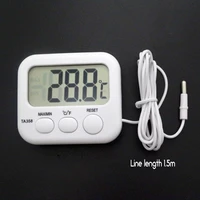 lcd thermometer aquarium refrigerator kitchen temperature measuring instrument digital electronic tool with probe sensor cable