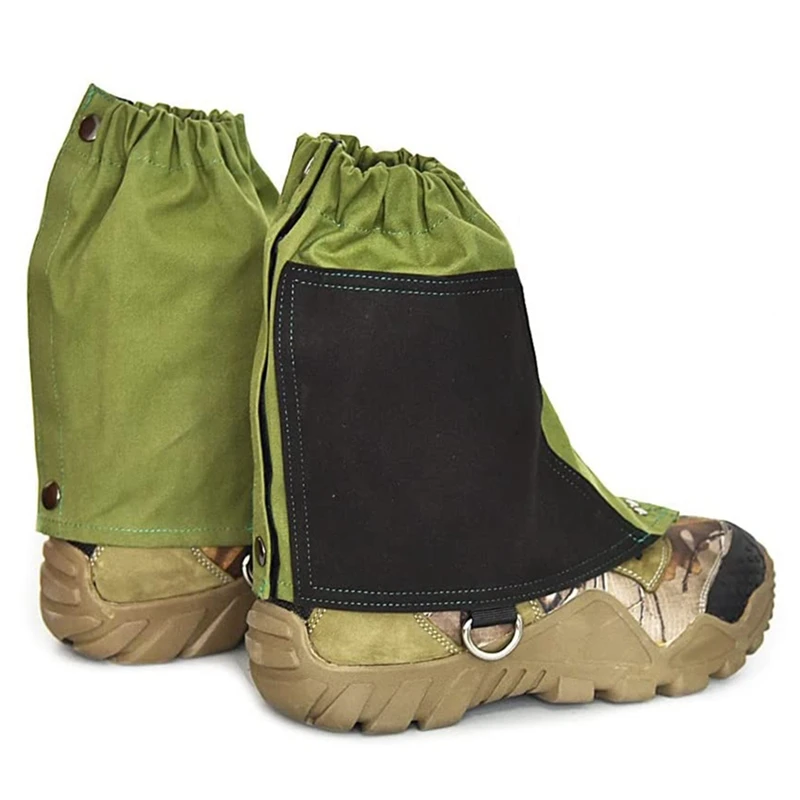 

Outdoor Unisex Waterproof Anti-Tear Anti-Scratch Canvas Low Ankle Gaiters,Leg Boots Cover,for Hiking Jungle Adventure