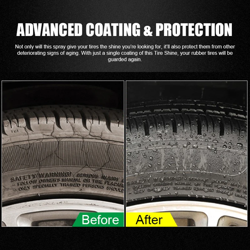 260 мл автомобильных шин блеск для ногтей Аксессуары воска и шиномонтажа