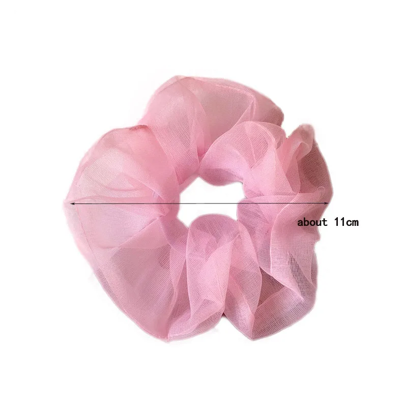 Новые модные шелковистые атласные резинки для волос из органзы женщин