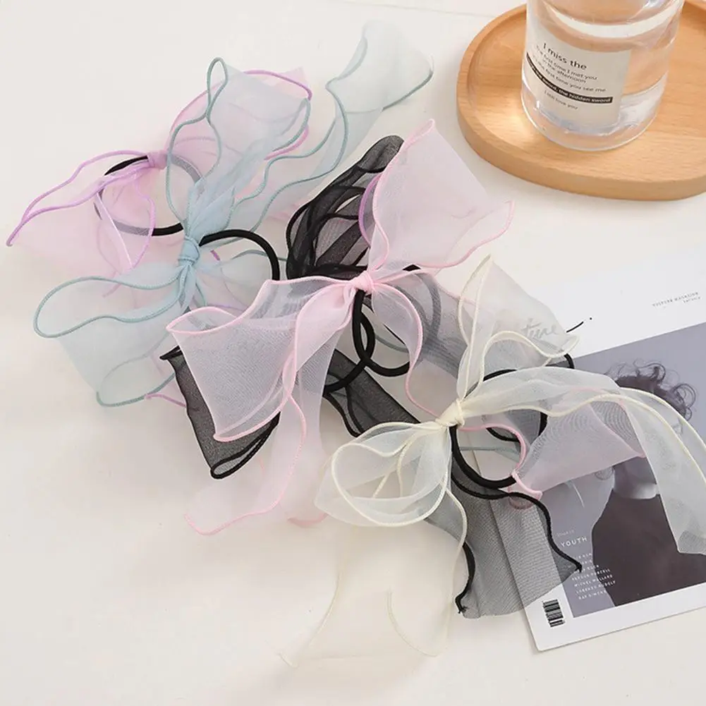 

Lace Bowknot Fashion Lady Hairbands Hair Ties Ponytail Ribbon Hair Scrunchies Elastic Hair Bands Hairbands For Women Rope S F7N8