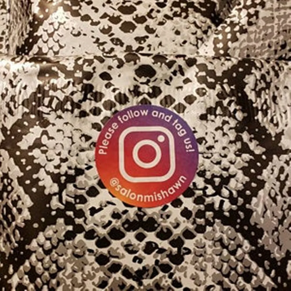 

Personalize Social Media Stickers, Instagram Review Labels, Business Stickers, Order Package Lables