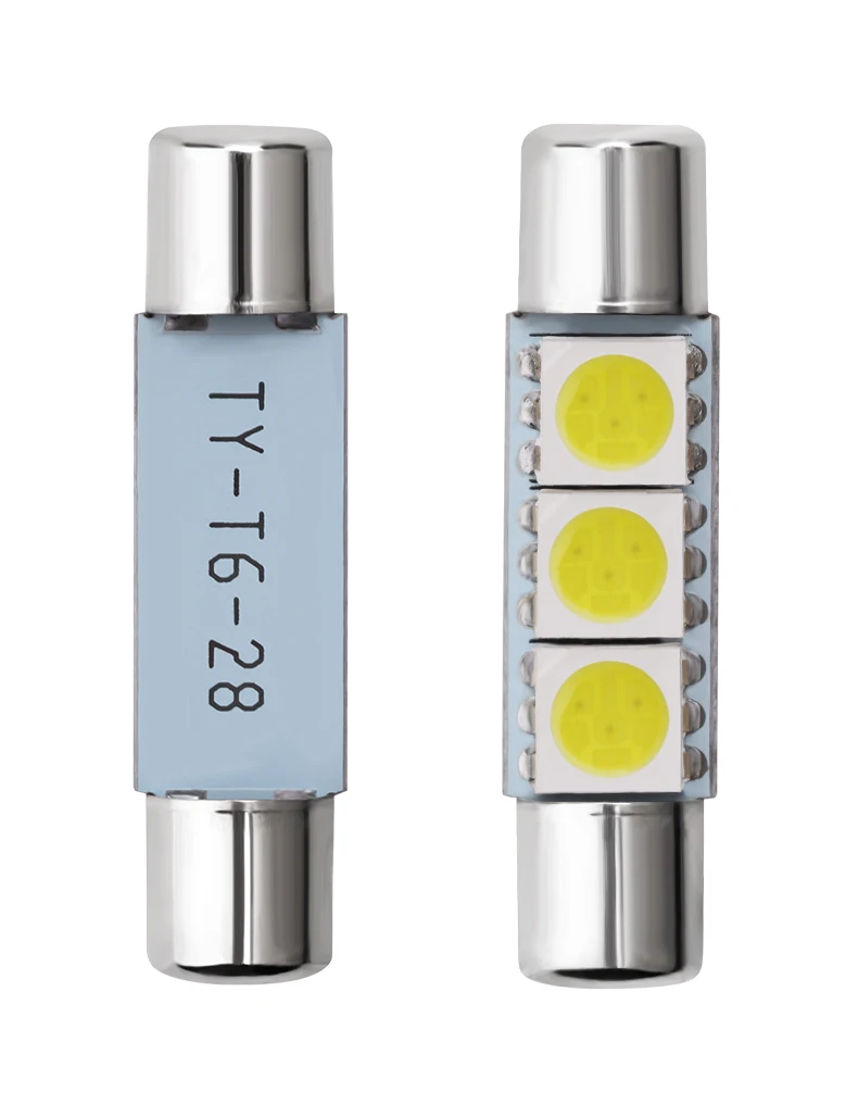 4Pcs C10W C5W Festoon 29mm 31mm LED DC 12V White Bulb Car License Plate Interior Sun Visor Vanity Mirror Reading Dome Map Lamp - купить по