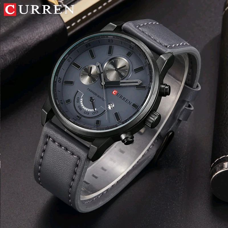 

Top Brand CURREN 8217 Fashion Quartz Men Watch Luxury Leather Strap Waterproof Mens Watches Casual Male Clock Reloj Hombre ас