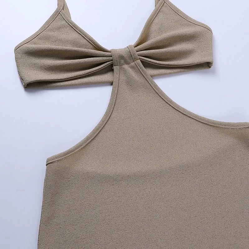 

Knit dress new summer suspender dress sexy dress open back elegant slim sexy night sky suspender dress