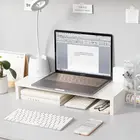 Подставка для монитора компьютера, офисный деревянный Настольный органайзер для клавиатуры, подставка для экрана компьютера