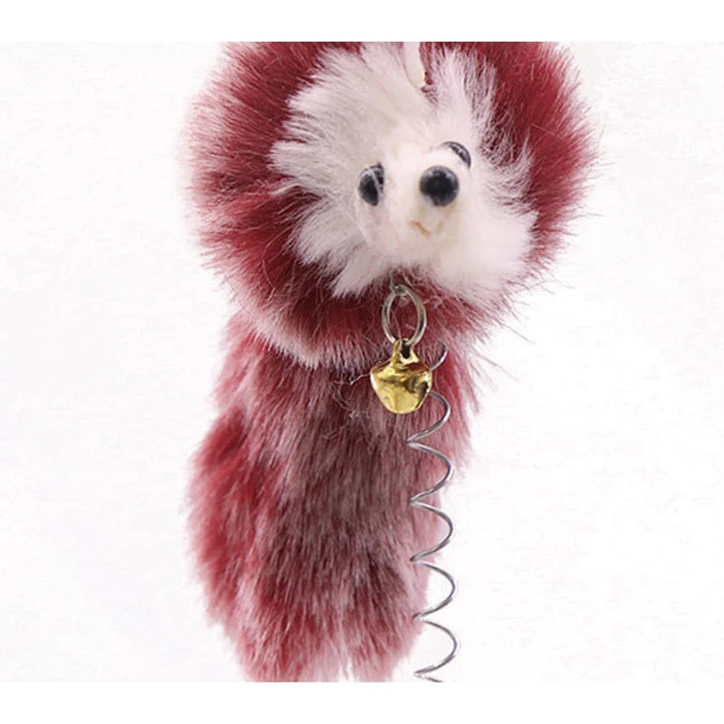 Распродажа игрушки для кошек эластичные перья искусственная мышь котят