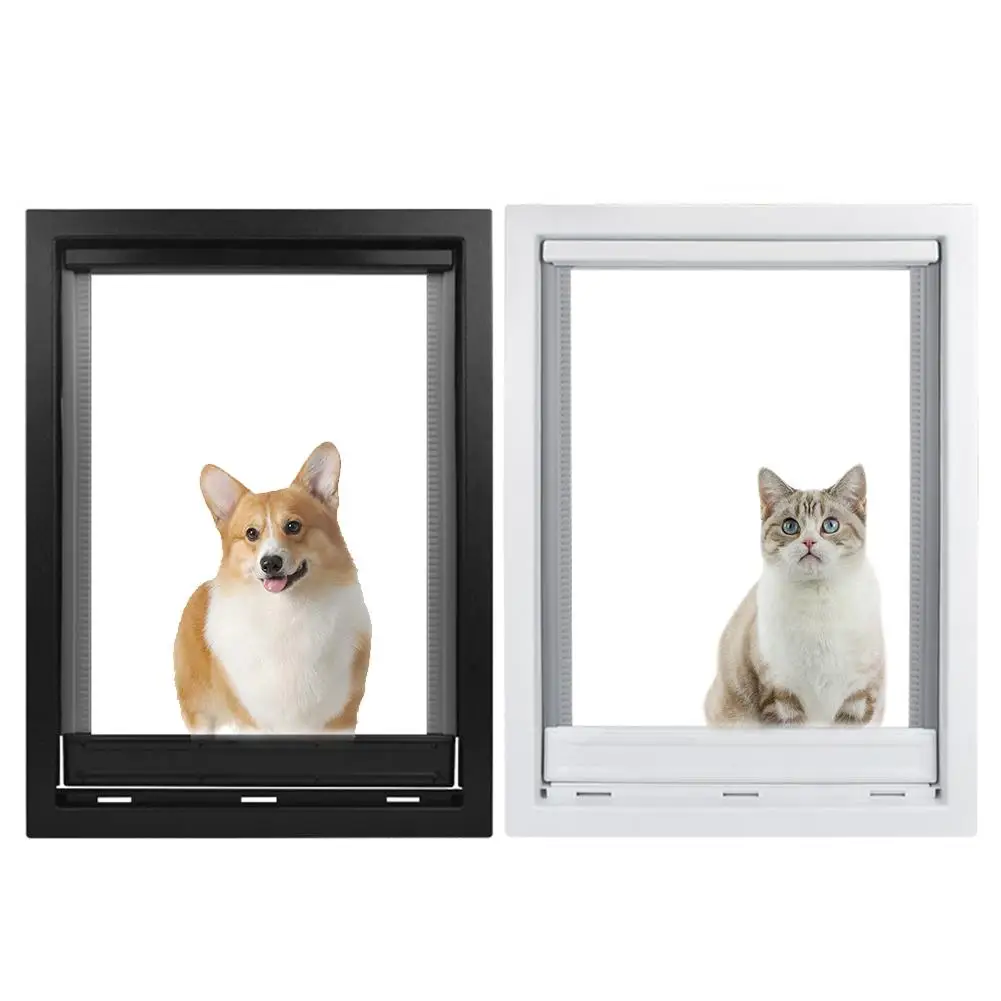 Магнитная Дверь для домашних животных прочный замок безопасности откидная дверь