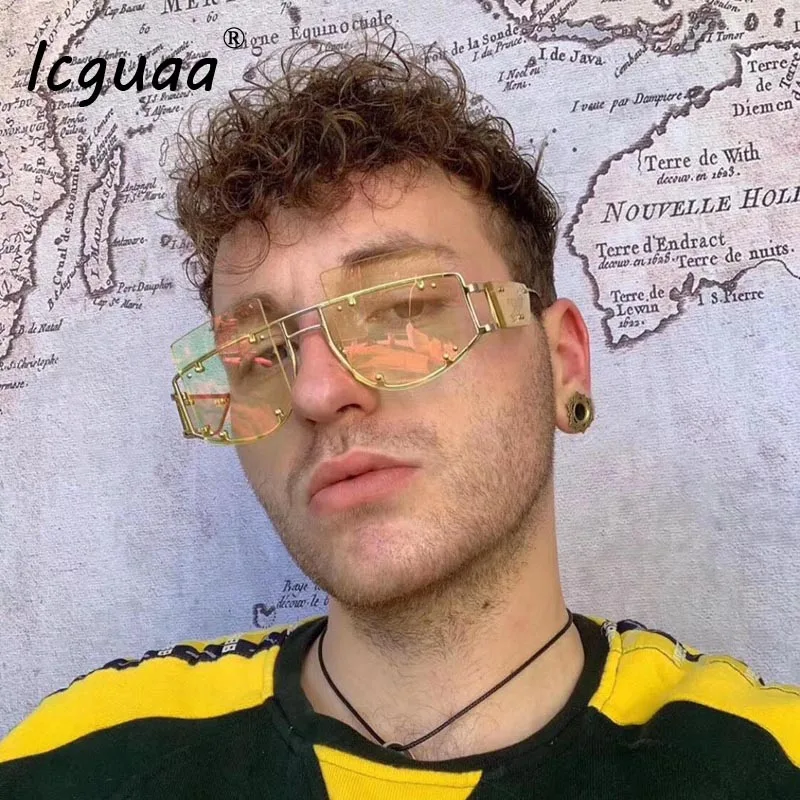 Новинка зеркальные Квадратные Солнцезащитные очки для мужчин и женщин 2019