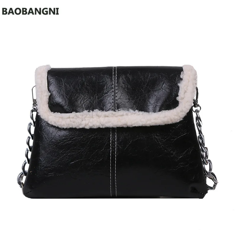 

Fashion Shoulder Bag Women's Handbag Casual Lambswool Pu Leather Shoulder Messenger Bags for Women Women's Designer Bag