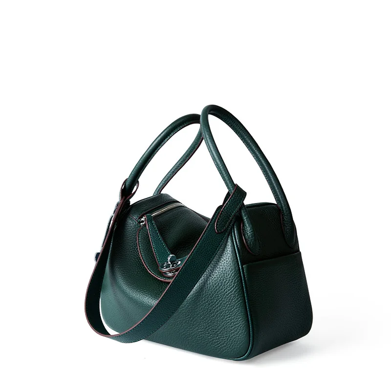 

Women Bag Ladies Shoulder Bags Genuine Leather Fashion Luxury Handbags High Quality Vegetable Basket Bag Soft Leather