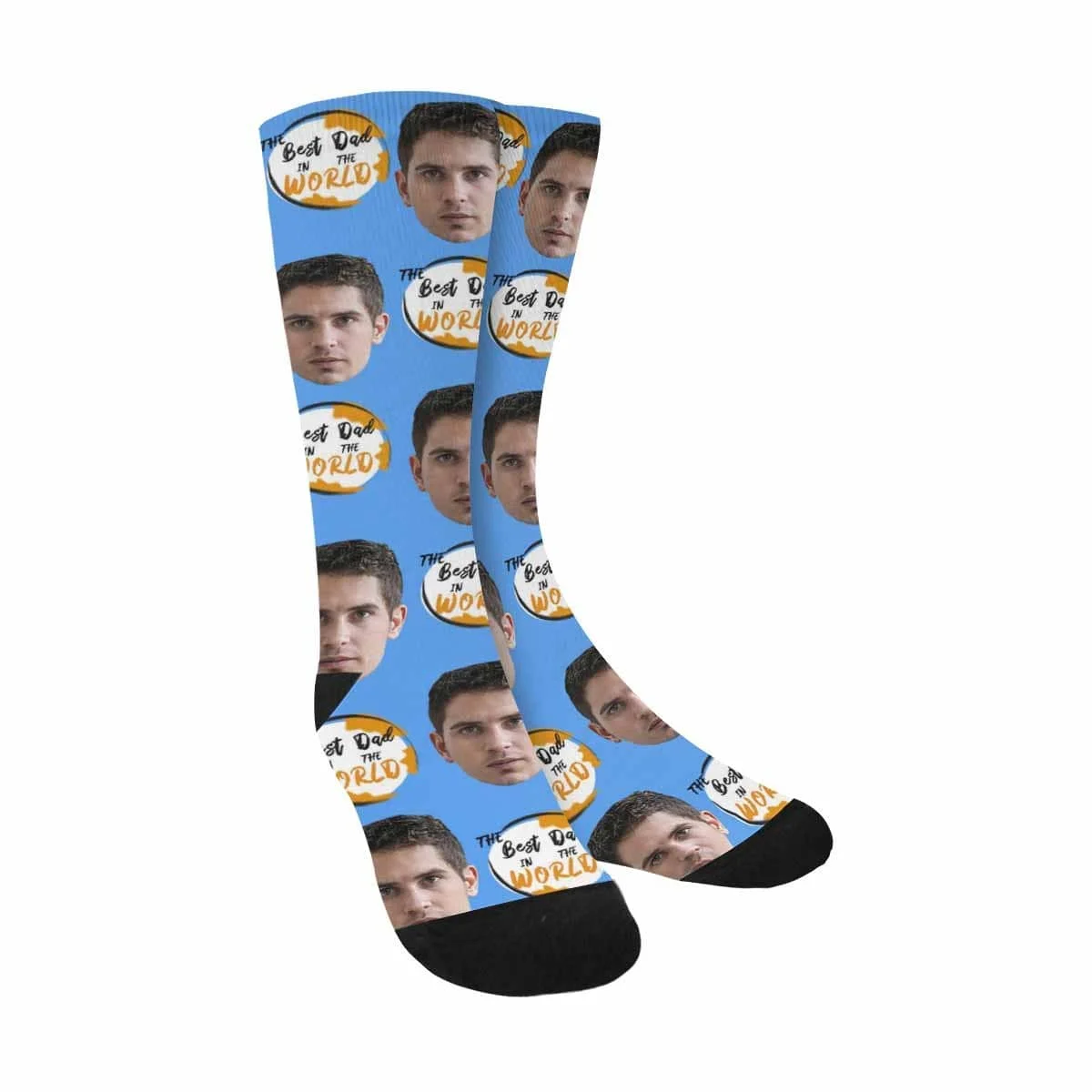 

Custom Face The Best Dad Sublimated Crew Socks