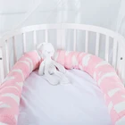 Бампер для кровати для новорожденных, Детская Длинная Подушка, бампер для детской кроватки, забор, хлопковая Подушка, украшение постельного белья для детской комнаты YZL008