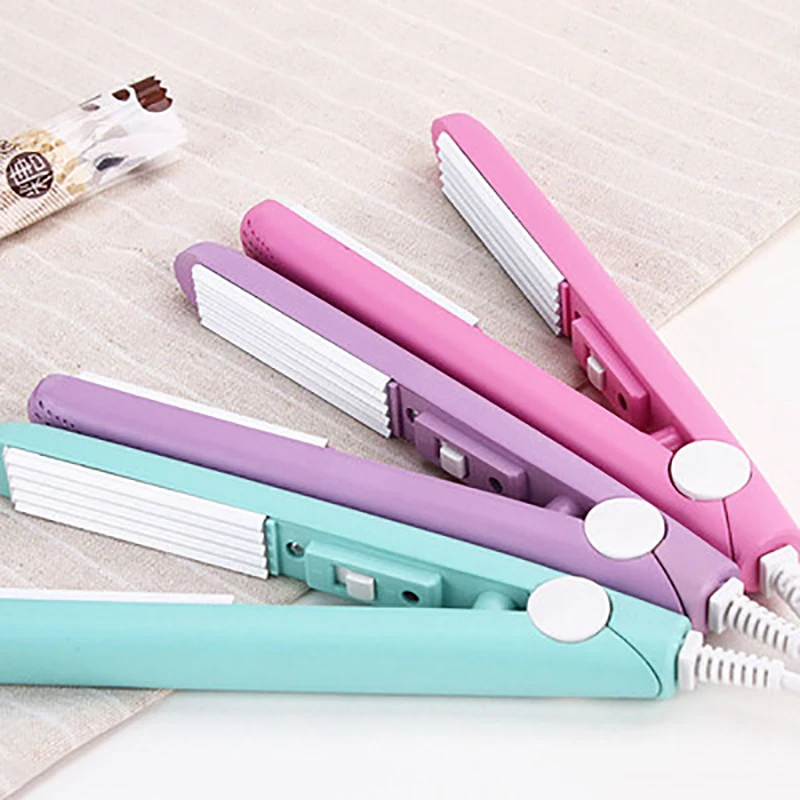 Розовые керамические мини-бигуди инструменты для укладки волос с гофрированным