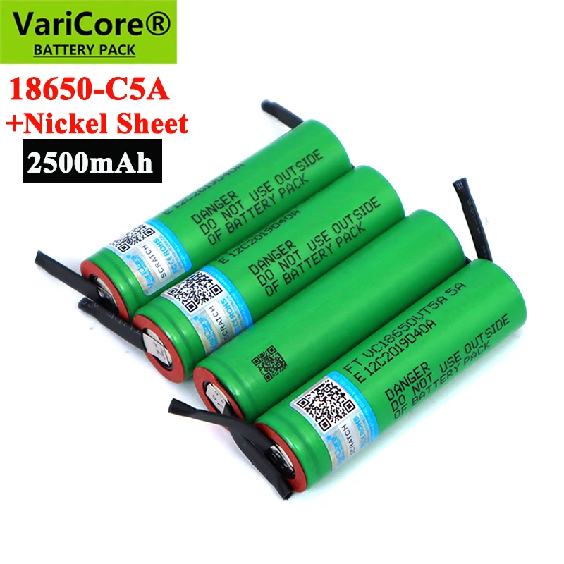 Литиевая батарея VariCore VTC5A 2600 мАч 18650 30 А разряд 18650VTC5 батареи + никелевые листы