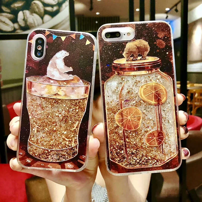 Quicksand Nail polish Phone Case For Samsung Galaxy A10 A20 A20E A30 A40 A50 A60 A70 M10 M20 M30 Liquid Dynamic protective Cover | Мобильные