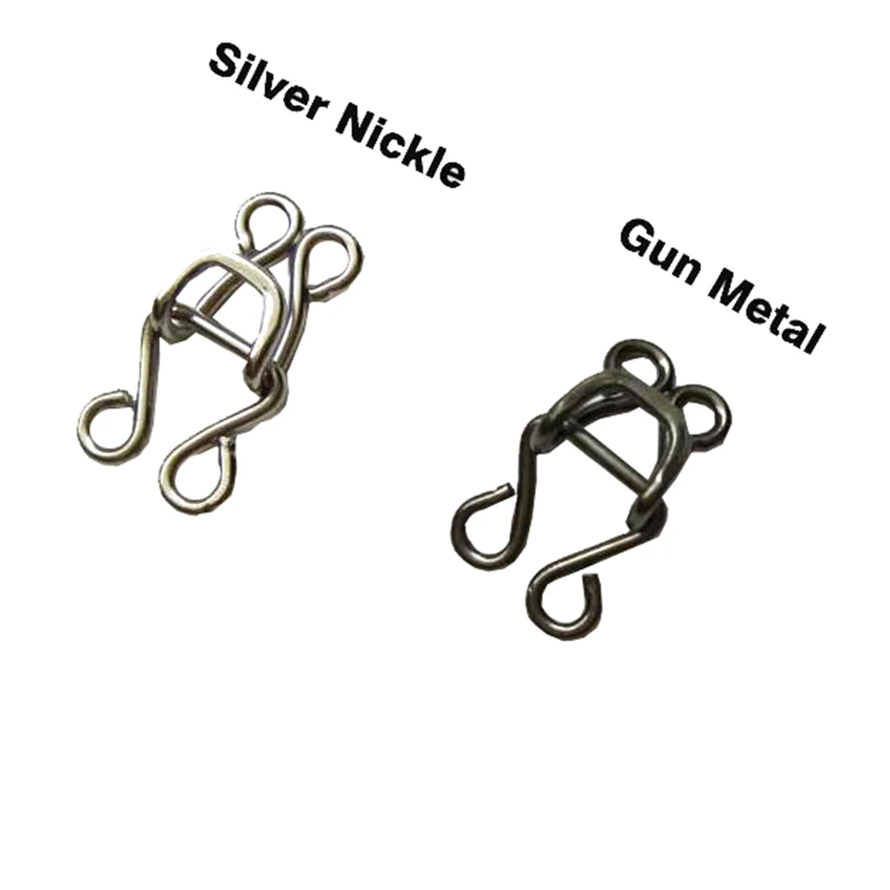 60 компл./упак. 15 # латунь металл крючков юбка штаны крючки для брюк серебро/Черного