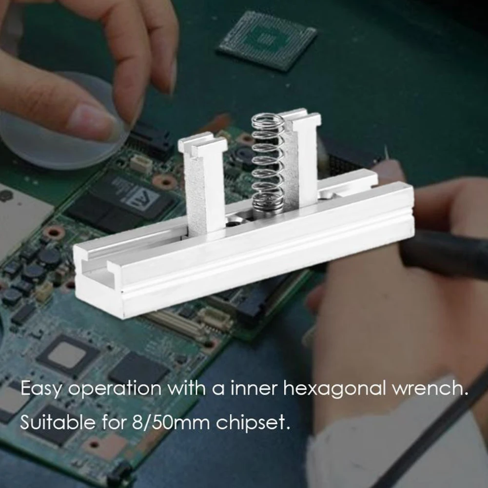 

Jig Easy Install With Slider Small Manual Directly Heated Template Universal Stencil Holder Reballing Station Metal Tool For BGA