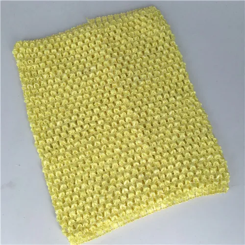 Light yellow 1 шт., 20x23 см, вязаные крючком топы, сделай сам, фатиновая катушка, вязаная эластичная ткань, вязаная крючком на груди, пачка, подарки, повязки на голову, юбка, Швейные аксессуары - Цвет: Light yellow