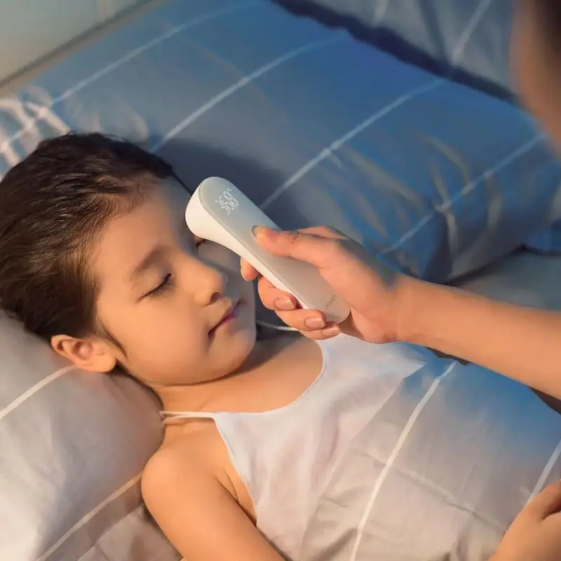 Цена Новый оригинальный термометр Xiaomi IHealth PT3, Бесконтактный измерительный термометр со светодиодным экраном, термометр для четкого чтения