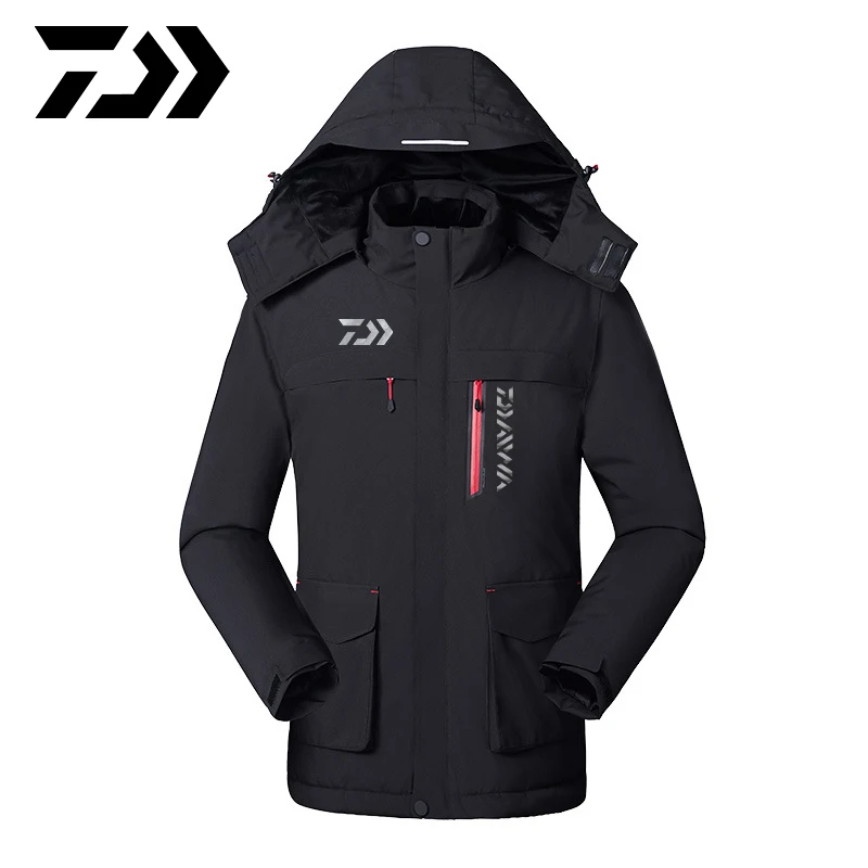 Daiwa Men Winter Thick USB Heating Cotton Jackets Outdoor Waterproof Windbreaker Hiking Camping Trekking Climbing Skiing Coats | Спорт и