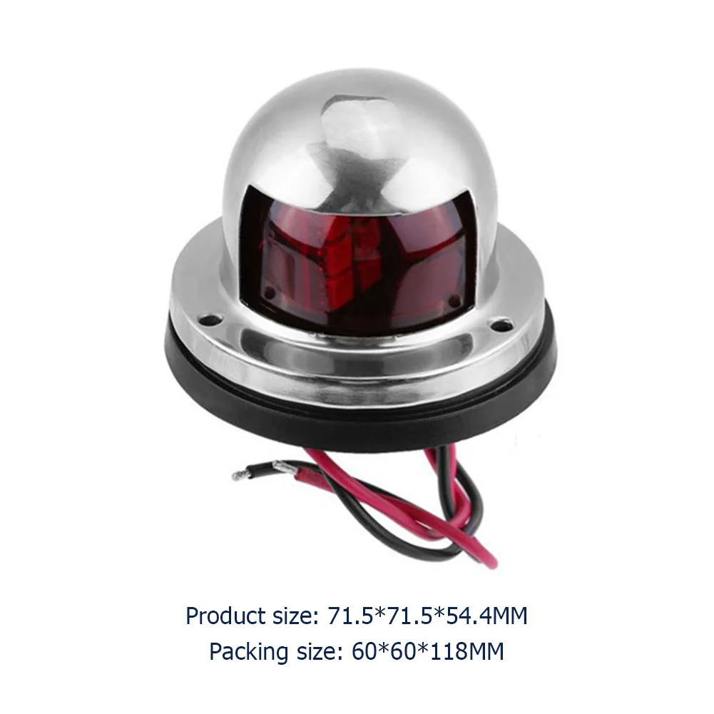 

2x 12V Yacht LED Navigation Lights Signal Warning Indicator Lamp for Marine Boat Yacht Boat Accessory 71.5x71.5x54.4mm